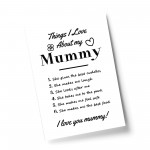 Mummy Wall Print Gift From Daughter Son Christmas Birthday Gifts