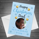 Personalised Funny Christmas Card For Dad Photo Card For Him