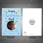 Personalised Funny Christmas Card For Dad Photo Card For Him