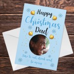 Personalised Funny Christmas Card For Dad Photo Card For Him