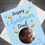 Personalised Funny Christmas Card For Dad Photo Card For Him