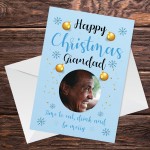Personalised Funny Christmas Card For Grandad Photo Card For Him