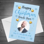 Personalised Funny Christmas Card For Uncle Photo Card For Him