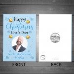 Personalised Funny Christmas Card For Uncle Photo Card For Him