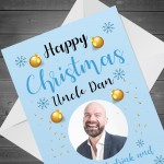 Personalised Funny Christmas Card For Uncle Photo Card For Him