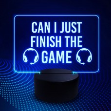 Can I Just Finish The Game Gaming LED Night Light Gamer Gift