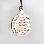 Personalised Bauble Family Christmas Decoration Gift For Family 