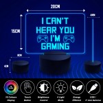 Gamer Gift For Boys LED Neon Gaming Plaque Bedroom Night Gift