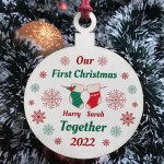 PERSONALISED First Christmas Bauble Gift Boyfriend Girlfriend