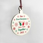 PERSONALISED First Christmas Bauble Gift Boyfriend Girlfriend