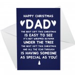 HAPPY CHRISTMAS CARD DAD Funny Dad Card For Him Cute