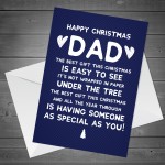 HAPPY CHRISTMAS CARD DAD Funny Dad Card For Him Cute