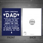 HAPPY CHRISTMAS CARD DAD Funny Dad Card For Him Cute