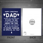 HAPPY CHRISTMAS CARD DAD Funny Dad Card For Him Cute
