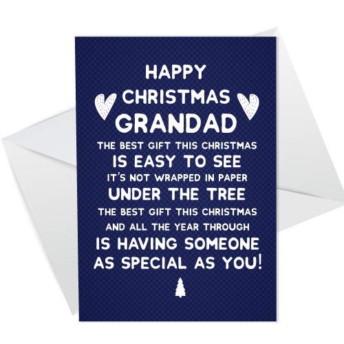 HAPPY CHRISTMAS CARD GRANDAD Funny Grandad Card For Him