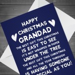 HAPPY CHRISTMAS CARD GRANDAD Funny Grandad Card For Him
