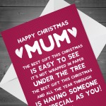 HAPPY CHRISTMAS CARD MUM Funny Mum Card For Him Mum Christmas