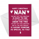 HAPPY CHRISTMAS CARD NAN Funny Nan Card For Her