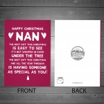 HAPPY CHRISTMAS CARD NAN Funny Nan Card For Her