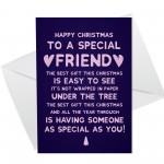 HAPPY CHRISTMAS CARD Funny Best Friend BFF Mate Him Her