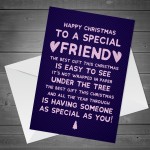 HAPPY CHRISTMAS CARD Funny Best Friend BFF Mate Him Her