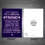 HAPPY CHRISTMAS CARD Funny Best Friend BFF Mate Him Her