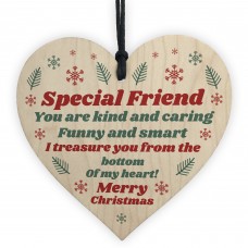 Best Friend Poem Thank You Heart Sign Christmas Decoration