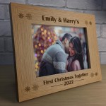 First Christmas Together Gift Wood Frame 1st Christmas Decor
