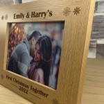 First Christmas Together Gift Wood Frame 1st Christmas Decor