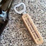 Personalised Christmas Gift For Grandad Novelty Bottle Opener