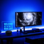 Welcome To The Man Cave Neon LED Plaque Beer Games Room