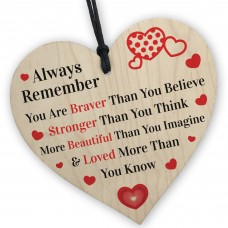 Friendship Gifts Wood Heart Friendship Gift for Her Inspiration