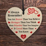 Friendship Gifts Wood Heart Friendship Gift for Her Inspiration