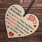 Friendship Gifts Wood Heart Friendship Gift for Her Inspiration