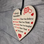 Friendship Gifts Wood Heart Friendship Gift for Her Inspiration