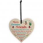 Best Friend Poem Heart Hanging Sign Christmas Gift Friendship