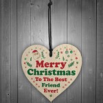 Best Friend Heart Hanging Sign Christmas Decoration Friend Gifts