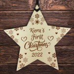 Personalised Christmas Bauble Baby's First Christmas Decoration