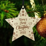 Personalised Christmas Bauble Baby's First Christmas Decoration