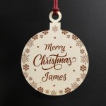 Personalised Christmas Bauble Son Daughter Xmas Tree Decoration