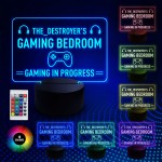 Personalised GAMER TAG Sign Gaming Sign For Boys Bedroom LED