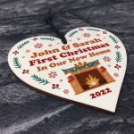 New Home Personalised Bauble First Christmas In Home Bauble