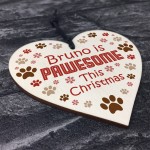 Personalised PAWESOME Dog Christmas Bauble Gift For Dog Lover