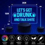 Funny Alcohol Sign Man Cave Home Bar Sign Bar Pub LED Neon Sign