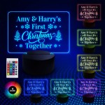 Personalised First Christmas Together Neon LED Sign Gift