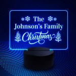 Personalised Christmas Gift For The Family LED Neon Light Up 