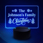 Personalised Christmas Gift For The Family LED Neon Light Up 