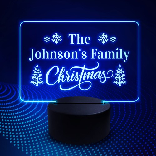 Personalised Christmas Gift For The Family LED Neon Light Up 