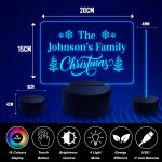 Personalised Christmas Gift For The Family LED Neon Light Up 