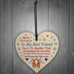 Best Friend Christmas Gift Poem Heart Christmas Decoration Gift
